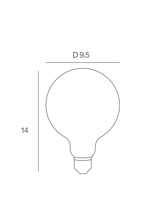 Ampoule LED E27 Globe 95 - 7.2w Ambré - Télécommande – Image 3