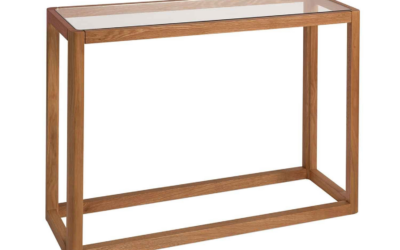Console Chêne et Verre – Modèle d’exposition