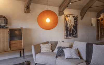 Suspension GLOBE Havane – Diamètre 50 cm – Modèle d’exposition
