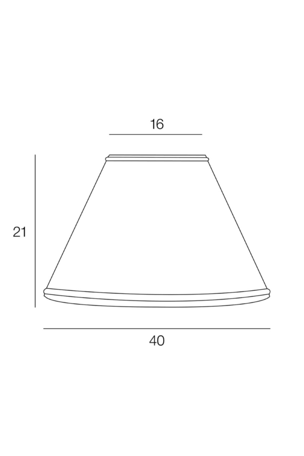 Abat jour FE - Ivoire, jonc or - Diamètre 40 cm – Image 3
