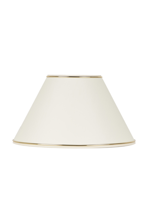 Abat jour FE - Ivoire, jonc or - Diamètre 30 cm – Image 3