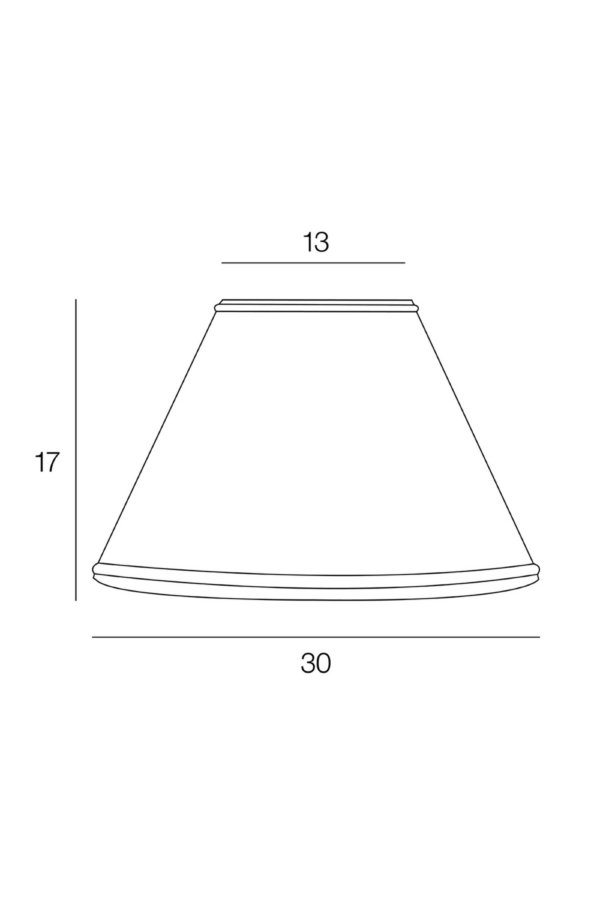 Abat jour FE - Ivoire, jonc or - Diamètre 30 cm – Image 2