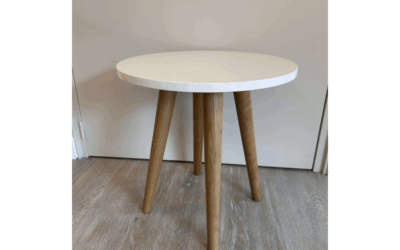 Table ronde trépied bois