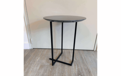 Table Ronde – Laquée grise