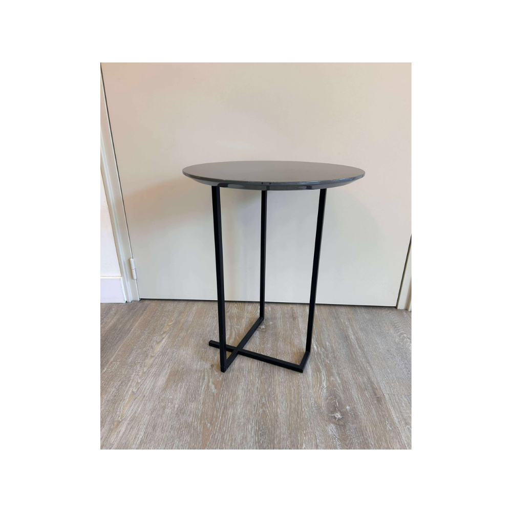Table Ronde - Laquée grise