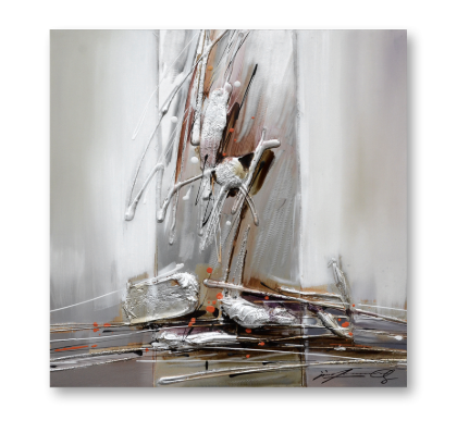 Tableau Abstrait Beige, marron