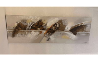 Tableau Abstrait Marron