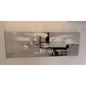 Tableau Abstrait gris