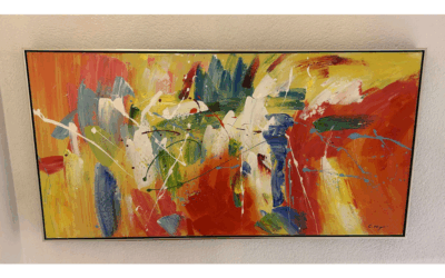 Tableau encadré – Couleurs vives