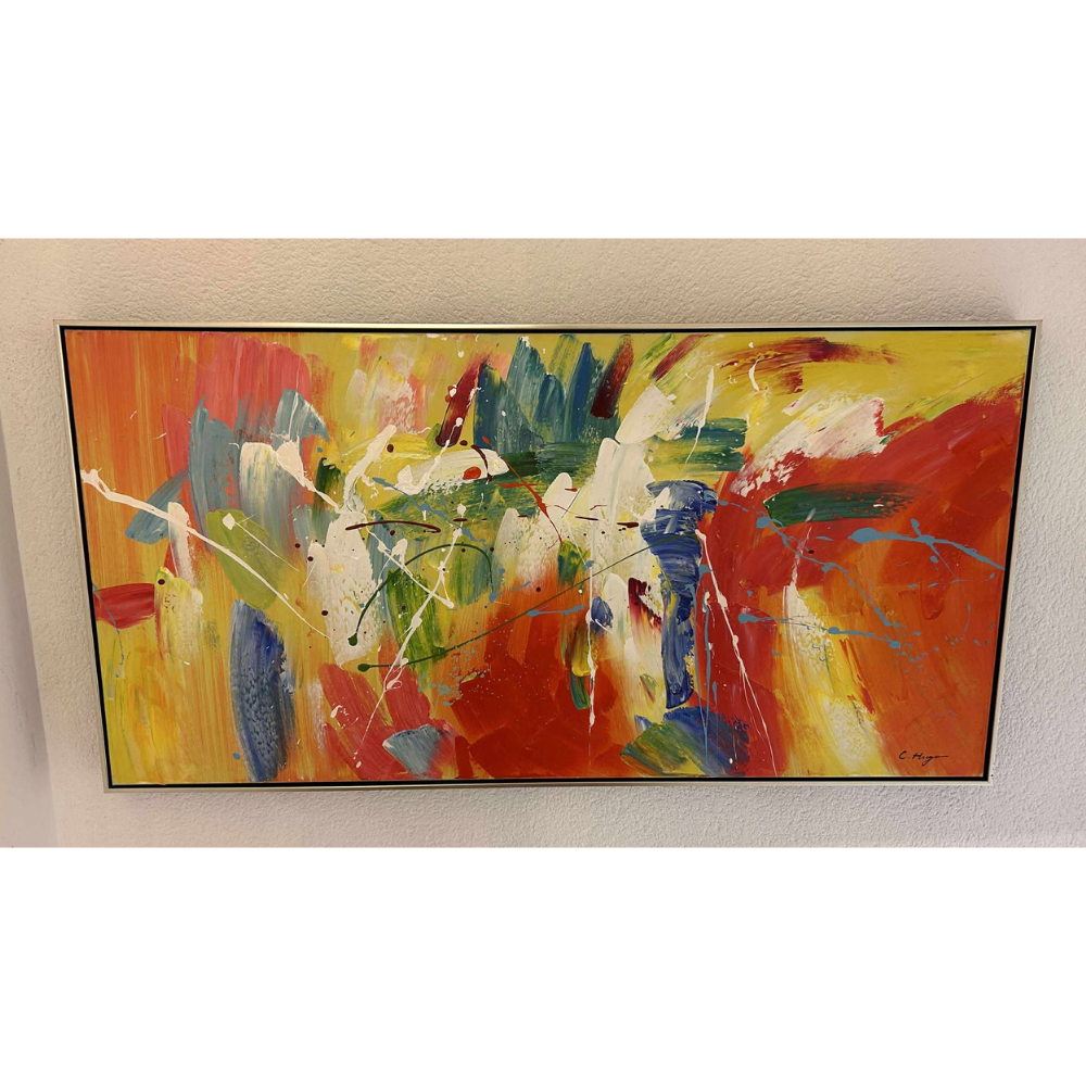 Tableau encadré - Couleurs vives