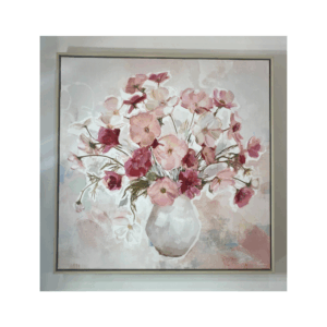 Tableau encadré - Fleurs rose