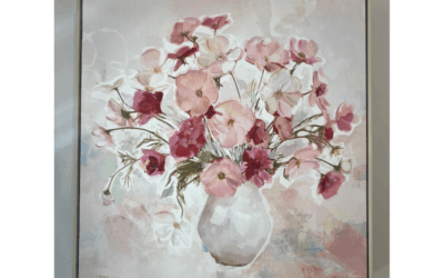 Tableau encadré – Fleurs rose