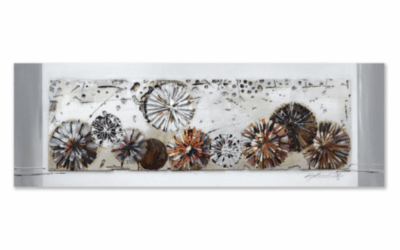 Tableau Métal fleurs